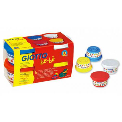 Ciastolina Giotto Bebe, 4 kolory x 100g Normalne - 2